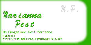 marianna pest business card